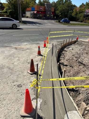commercial Concrete installation in ontario
