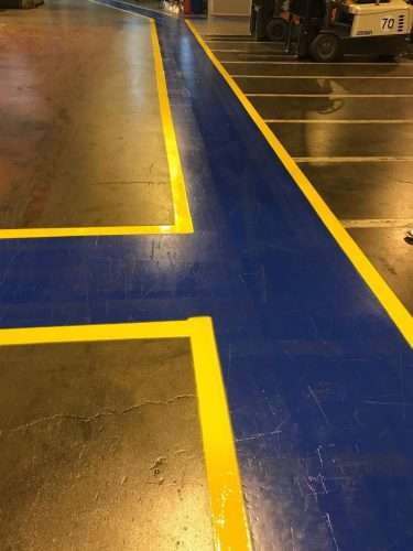 indoor line painting