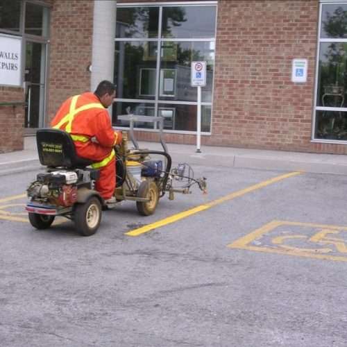 commercial line painting services