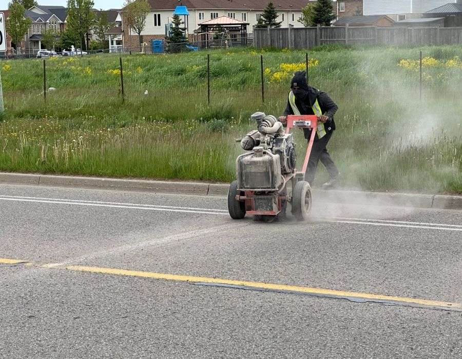 Asphalt Sweeping and Routing Services in Etobicoke