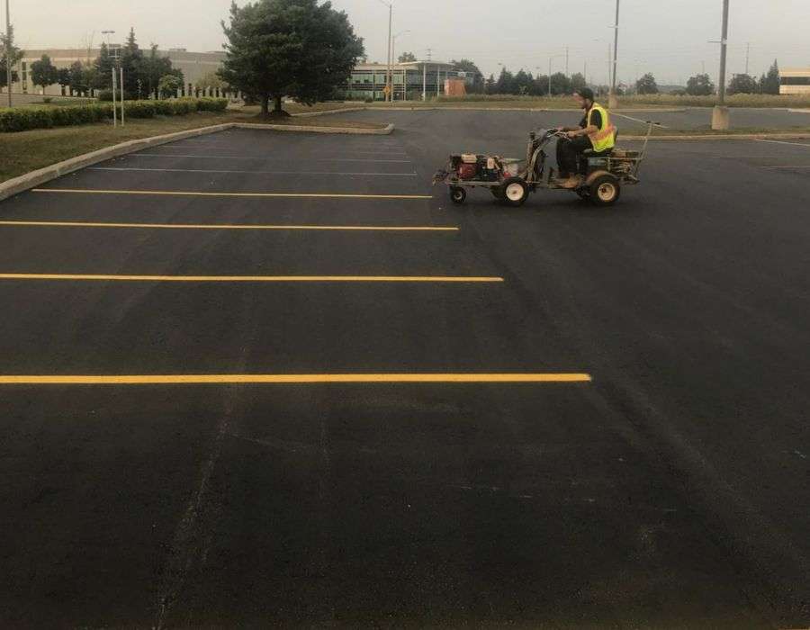 Asphalt Line Painting Services in Burlington