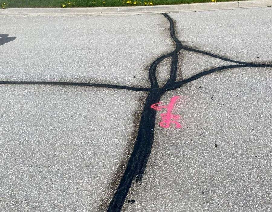 asphalt crack filling services in burlington