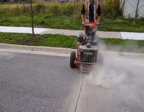 commercial asphalt crack routing services