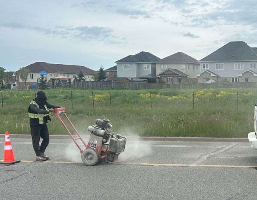 asphalt crack routing services in newmarket